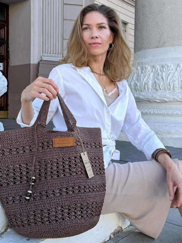 bolsas de crochê modernas 2026