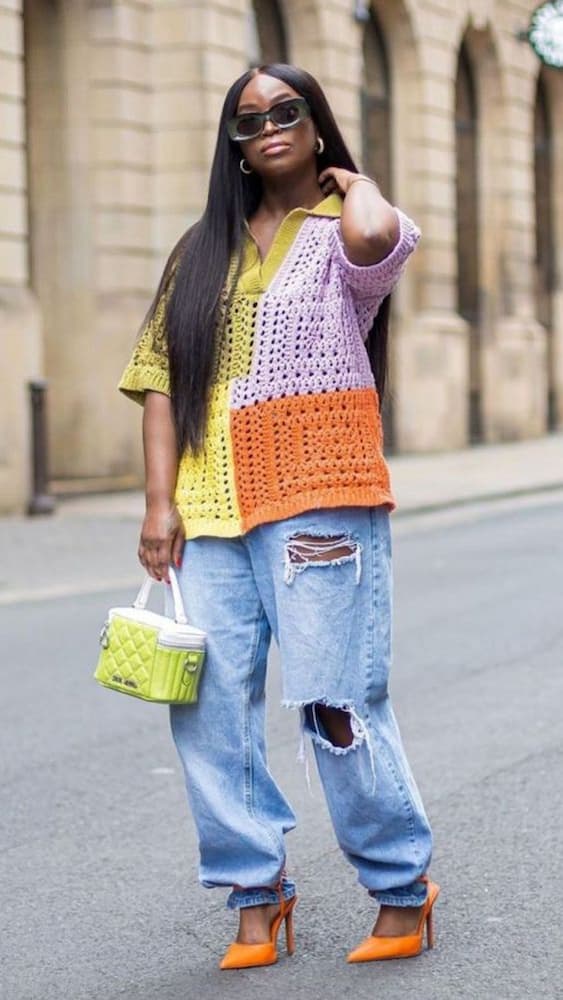 bolsas de crochê minimalistas