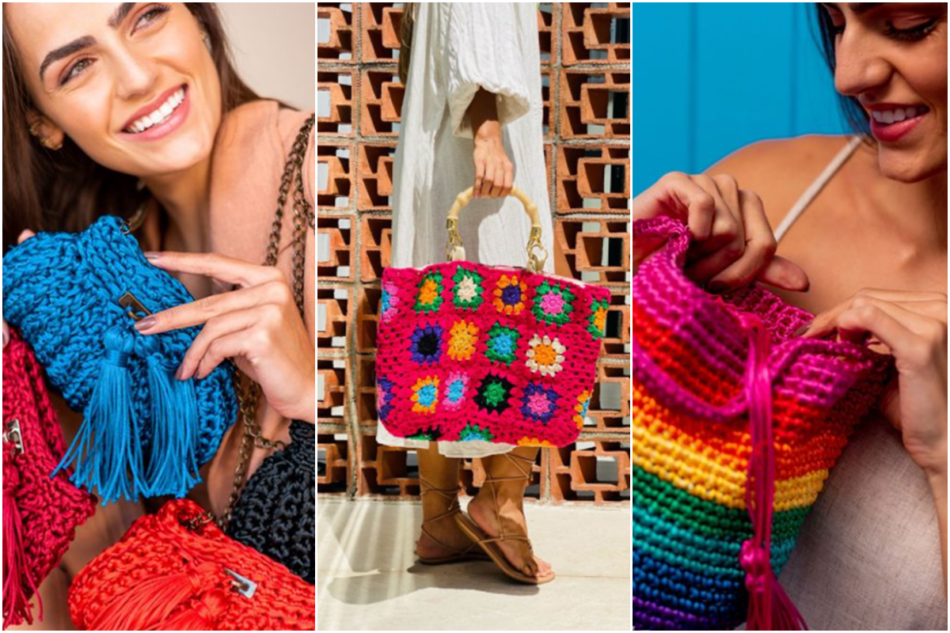 bolsas de crochê modernas 2026