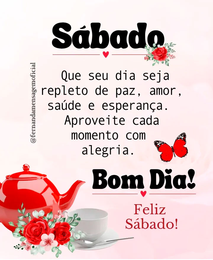 desejos de bom dia para o fim de semana