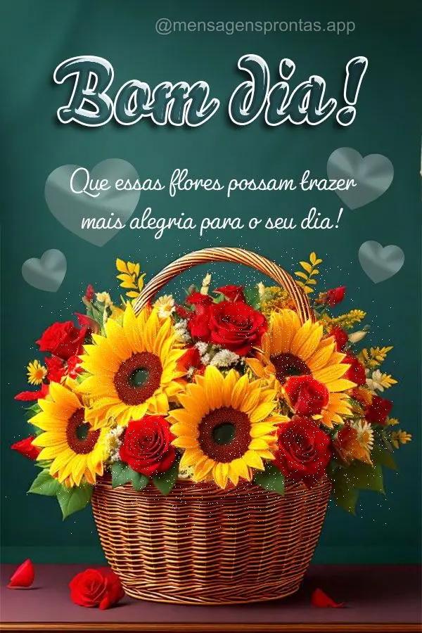 flores para desejar bom dia