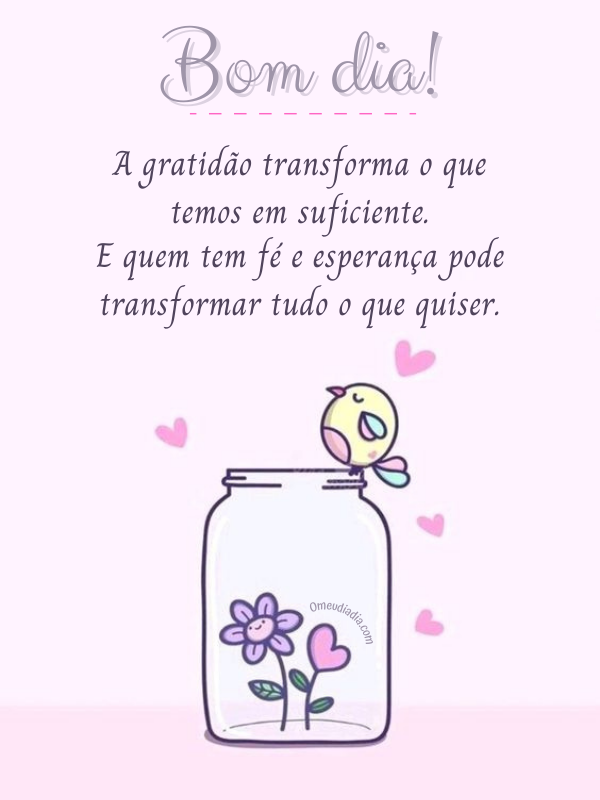 mensagens de bom dia com gratidão pela vida