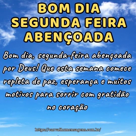 pensamentos positivos para segunda-feira
