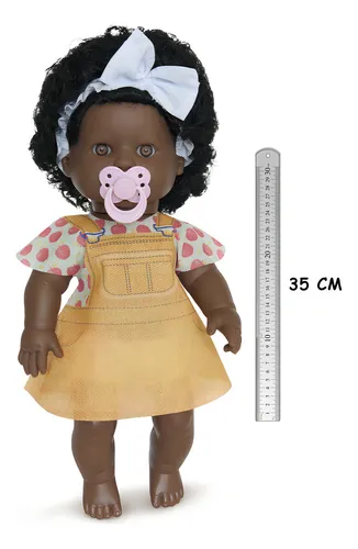boneca negra cabelo cacheado