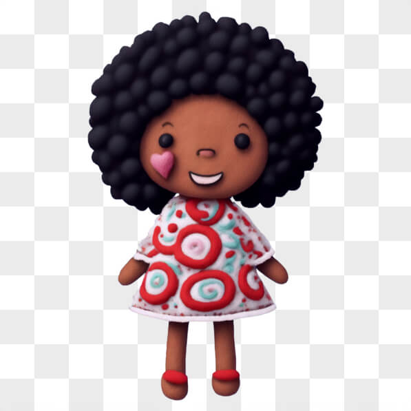 bonequinha cabelo cacheado