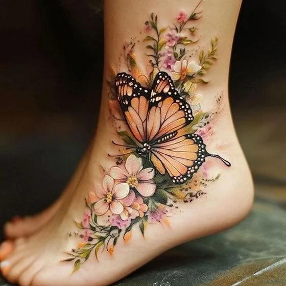 ideias tatuagem borboleta feminina delicada
