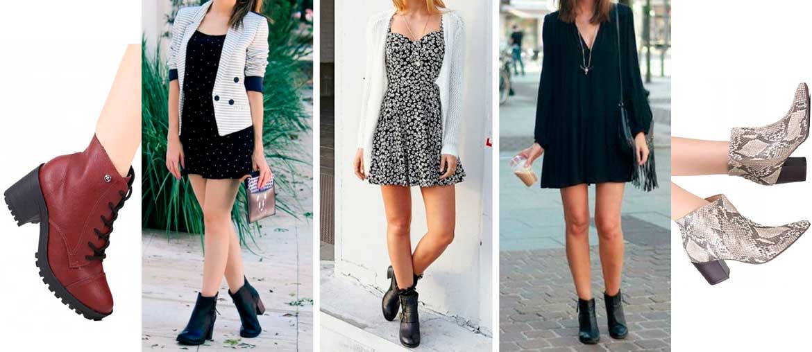 looks com bota cano curto