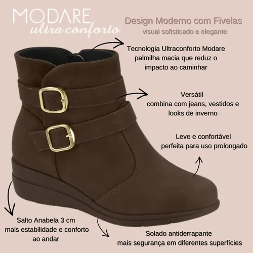 Bota Modare estilo montaria com cano de 38 cm e material stretch