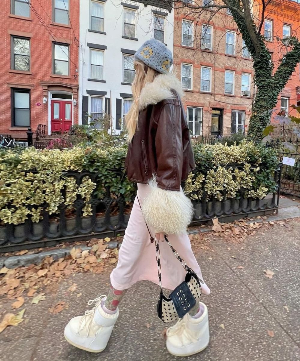 looks com bota de neve