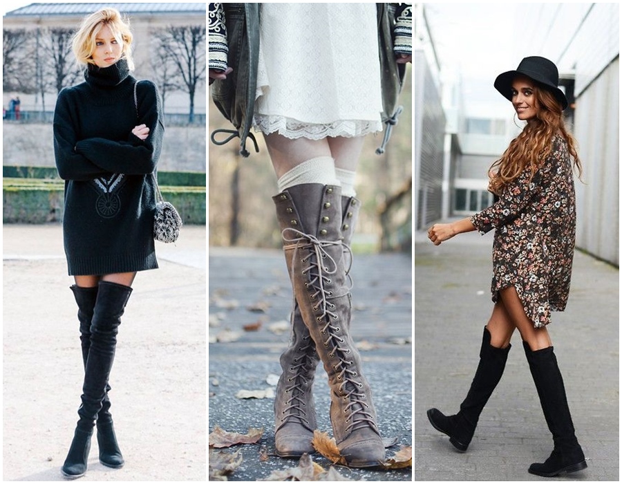 bota over preta looks dia a dia