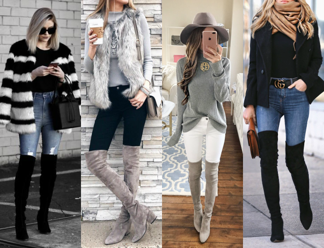 bota over preta looks