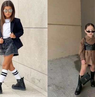 bota preta infantil coturno