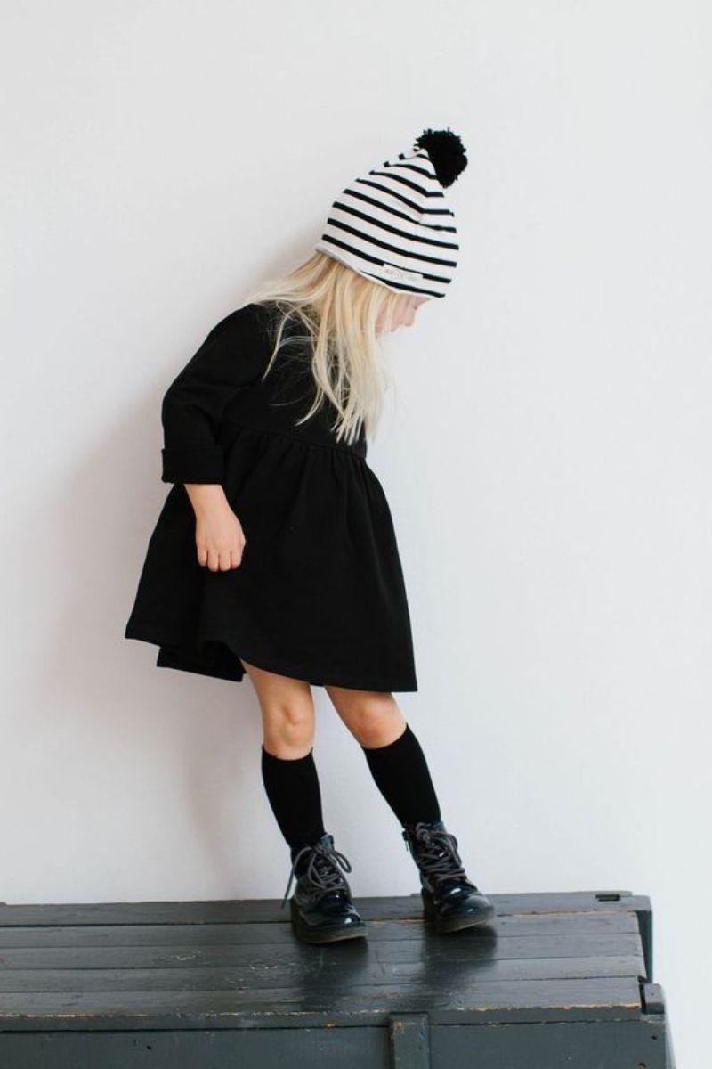 bota preta infantil com glitter