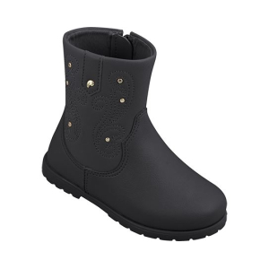 bota preta infantil com glitter