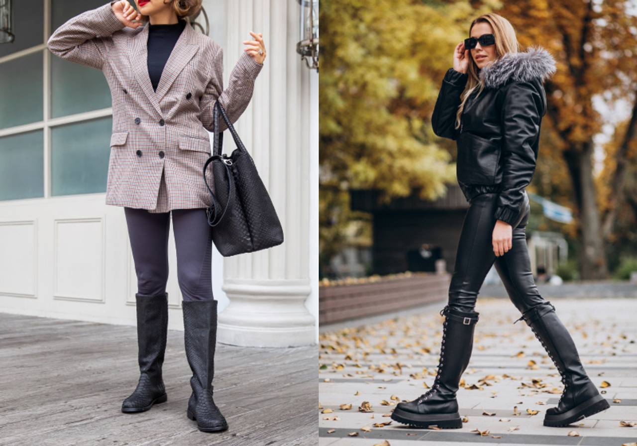 botas pretas femininas sem salto