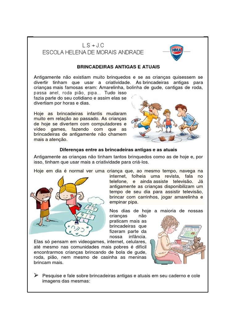 jogos de rua vs jogos digitais