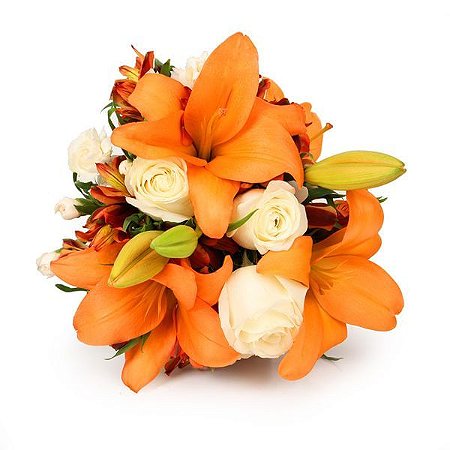 flores laranjas para casamento