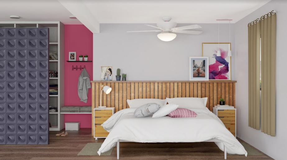 cabeceira de pallet casal com led