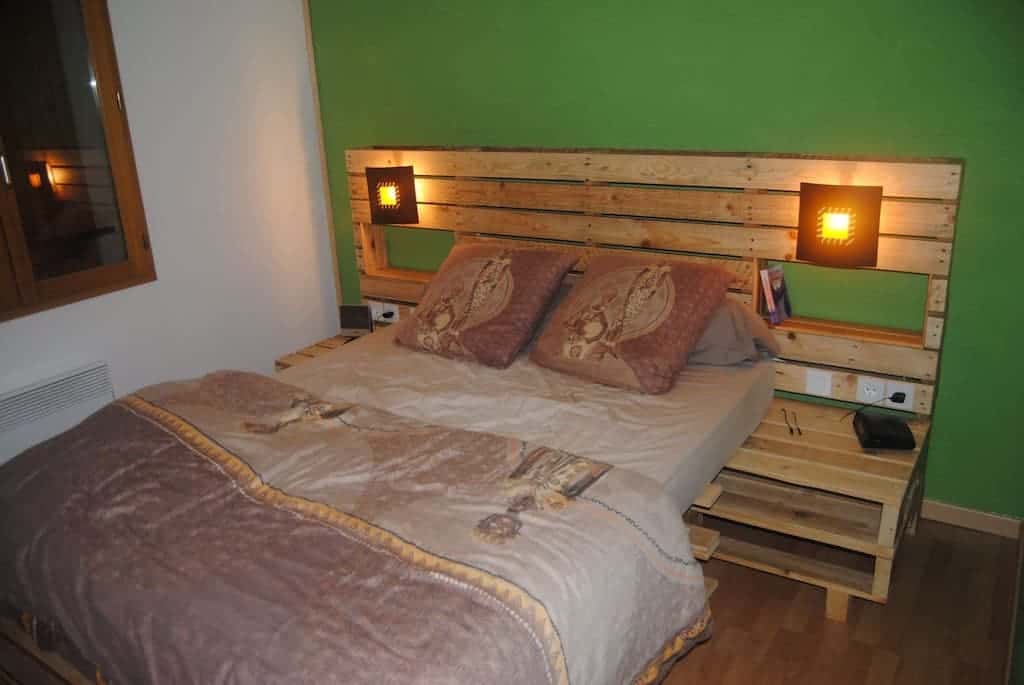 cabeceira de pallet casal rústica