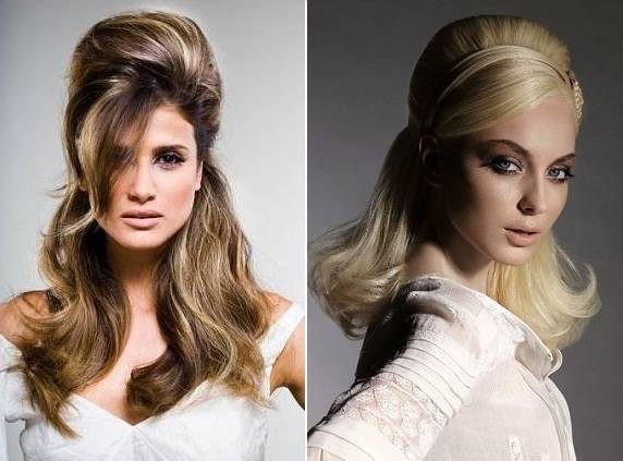 como fazer volume no topo cabelo anos 60