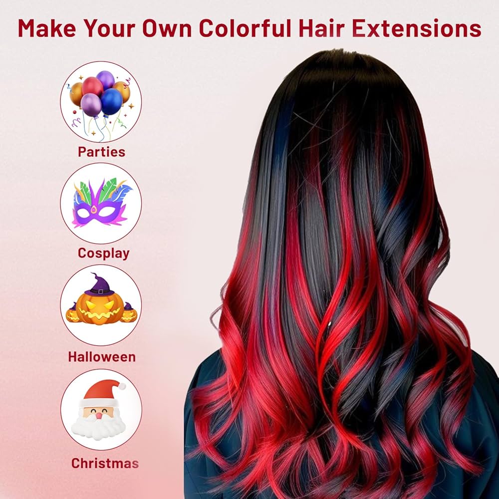cabelo cacheado colorido com mechas