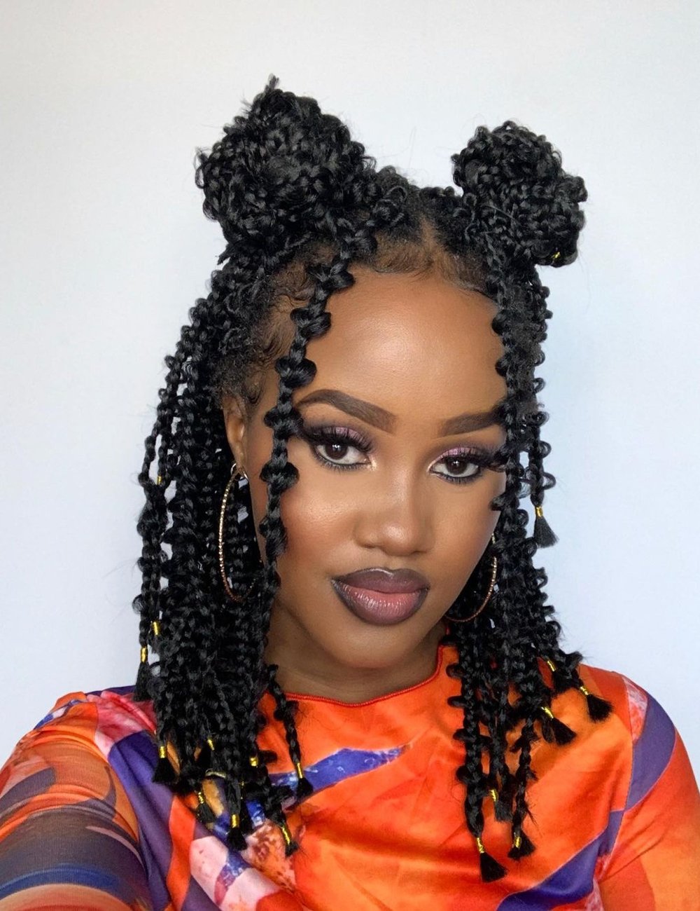 trança nagô vs box braids para cabelo cacheado