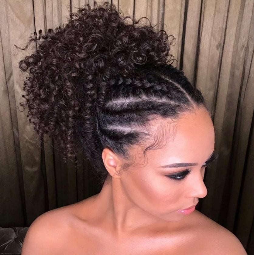 trança nagô vs box braids para cabelo cacheado
