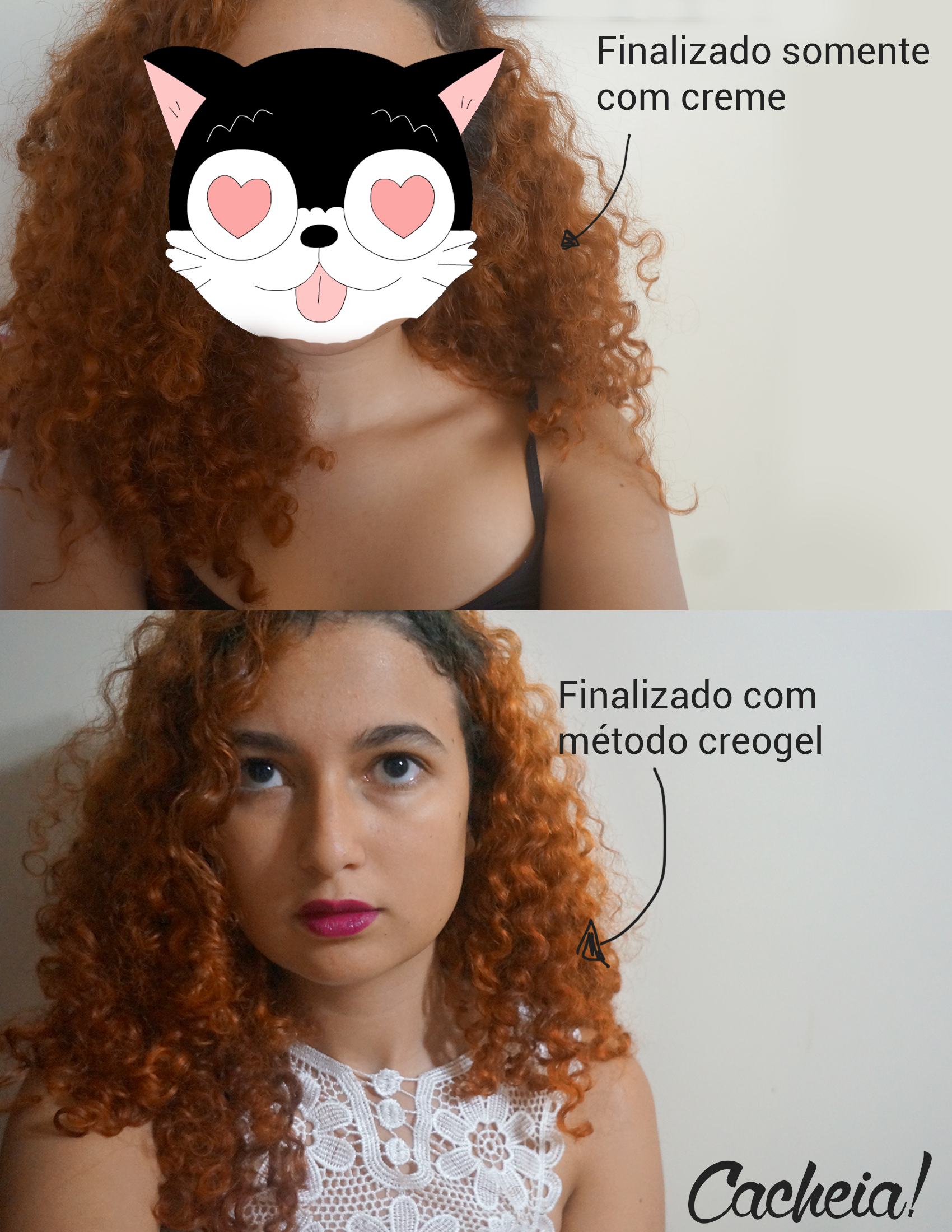técnica COG cabelo cacheado