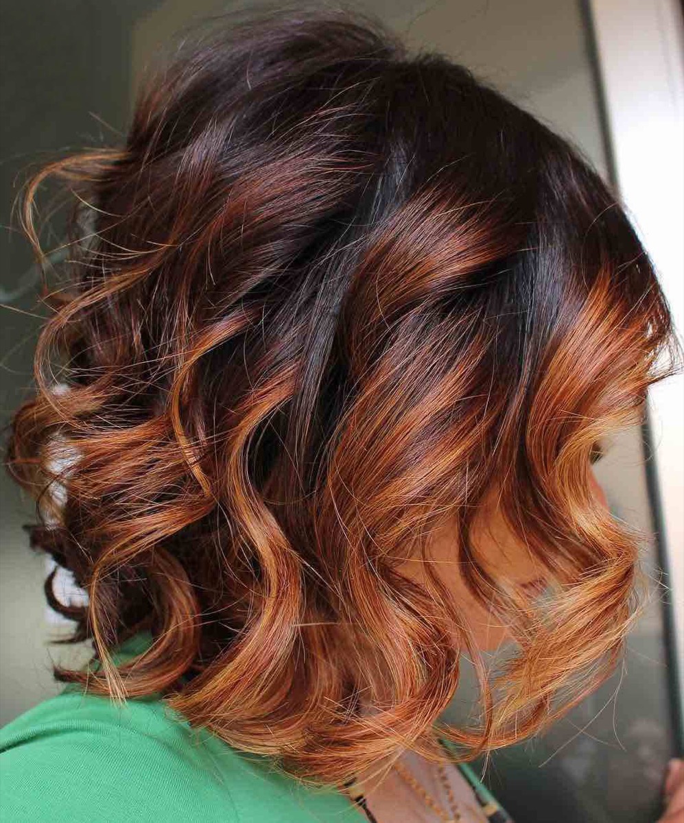 cabelo caramelo com luzes
