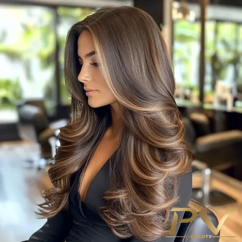 cabelo caramelo com luzes