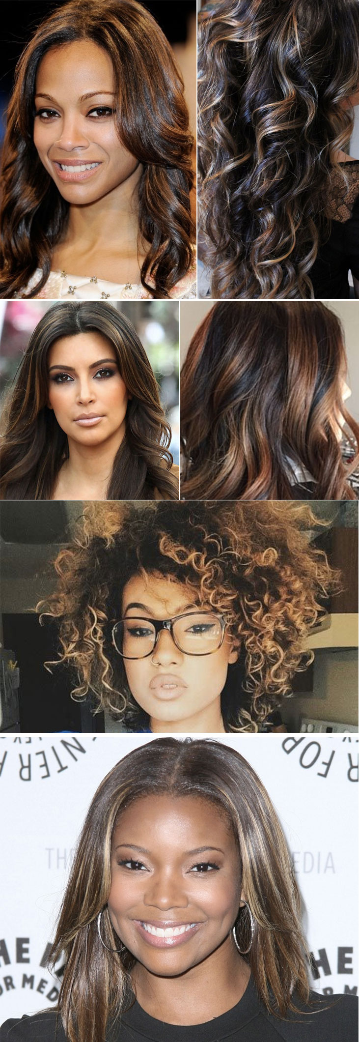 cabelo caramelo com luzes