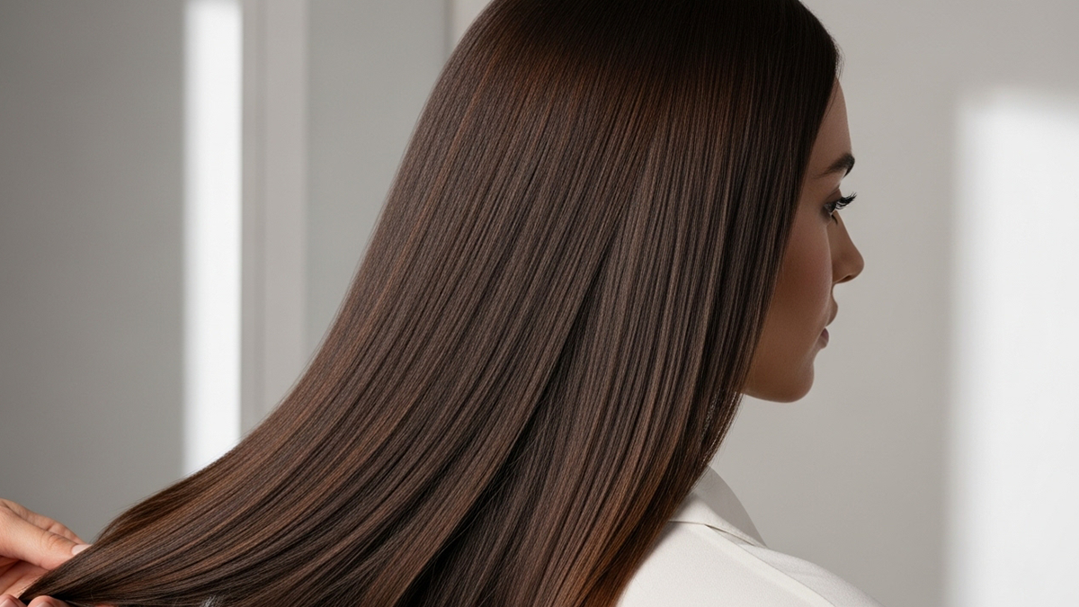 cabelo castanho escuro