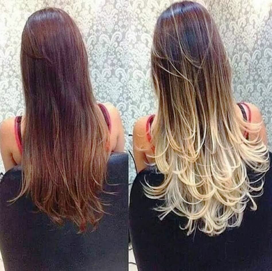 cabelo com californiana vermelha