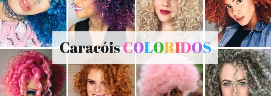 cabelo crespo colorido