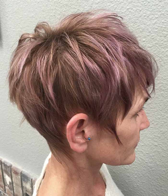 cabelo curto colorido