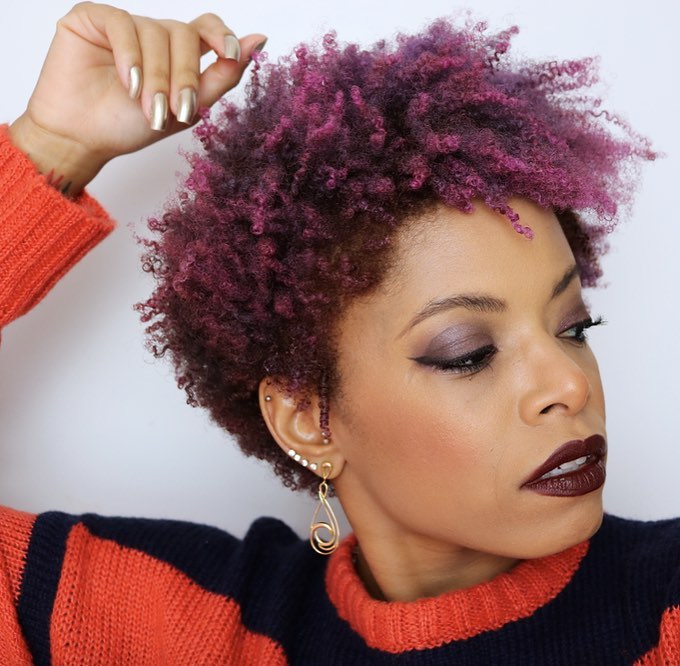 cabelo curto colorido