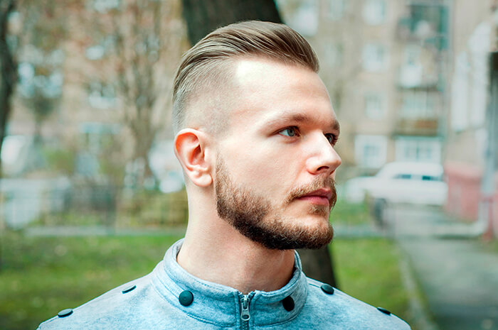 cabelo curto com barba