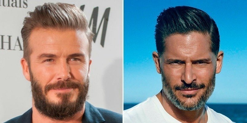 cabelo curto com barba