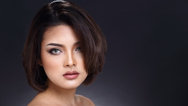 ideias de cortes de cabelo curto para rosto redondo