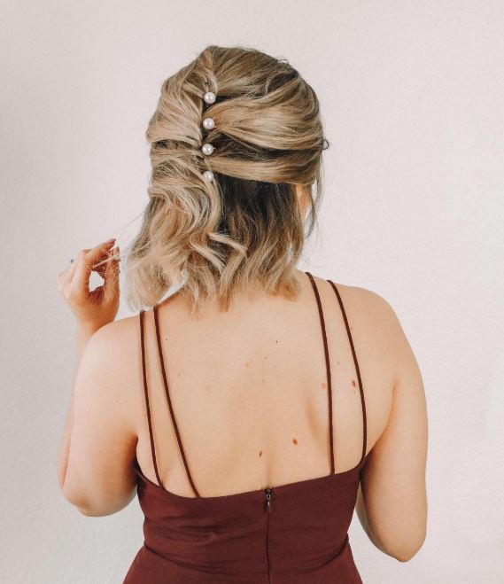 cabelo curto penteado madrinha