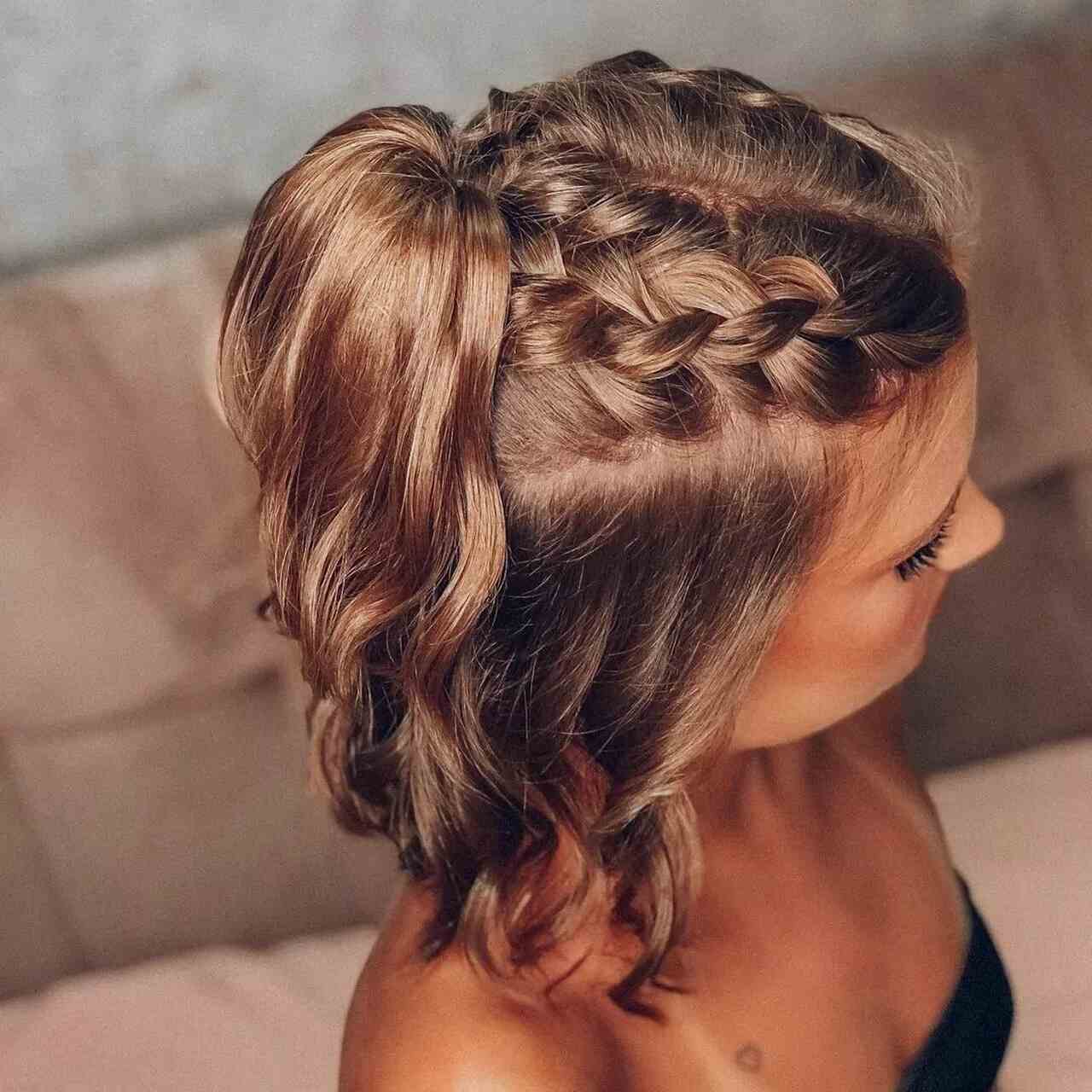 cabelo curto penteado madrinha
