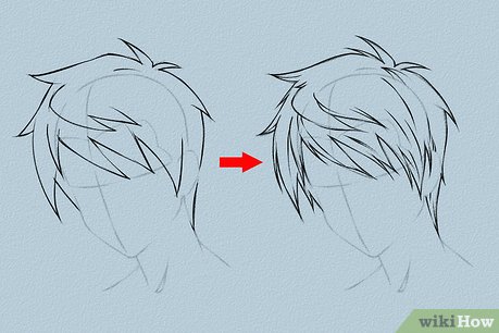 como desenhar cabelo de anime passo a passo