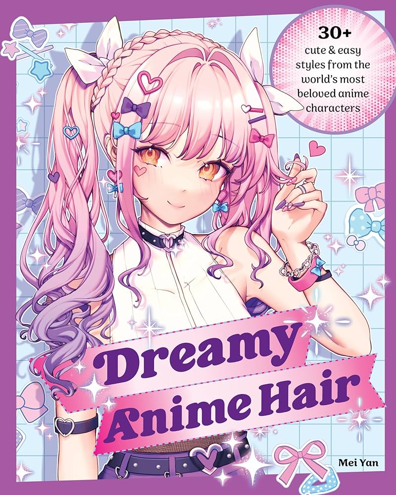 cores de cabelo vibrantes anime