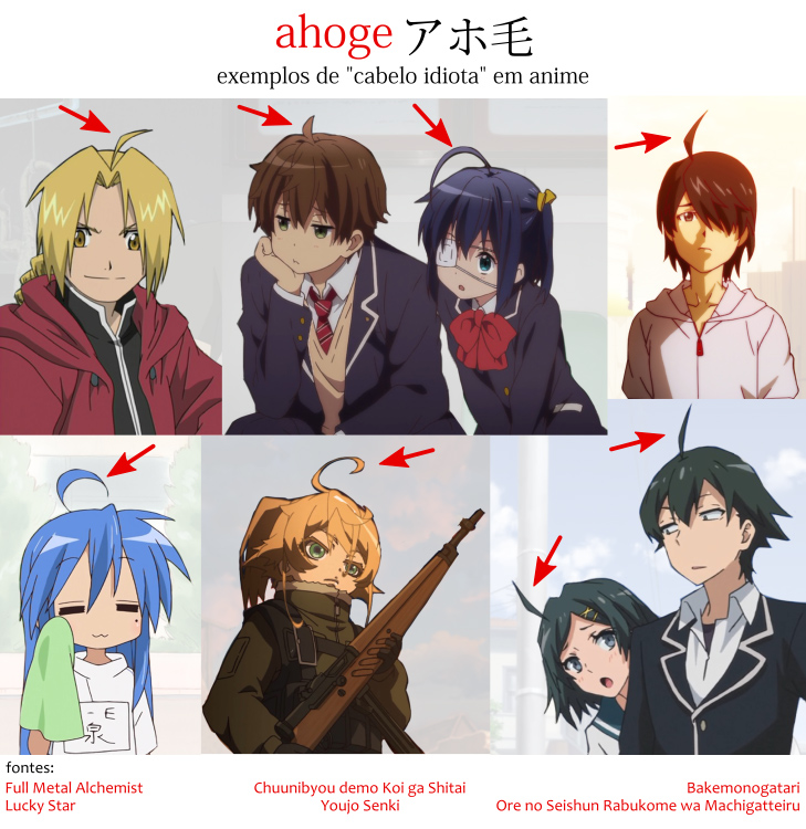 personagens anime cabelo liso