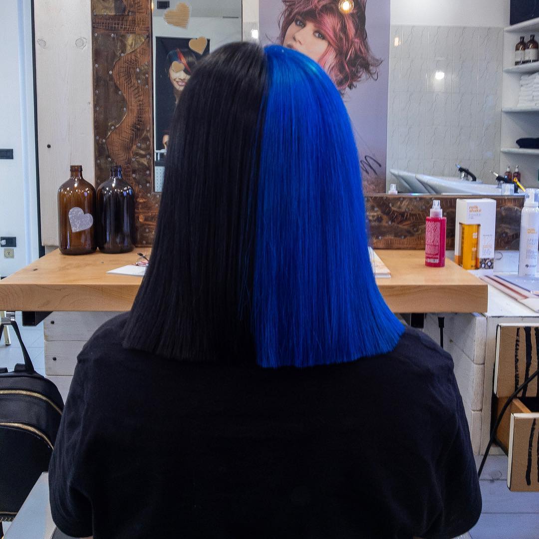 cabelo duas cores