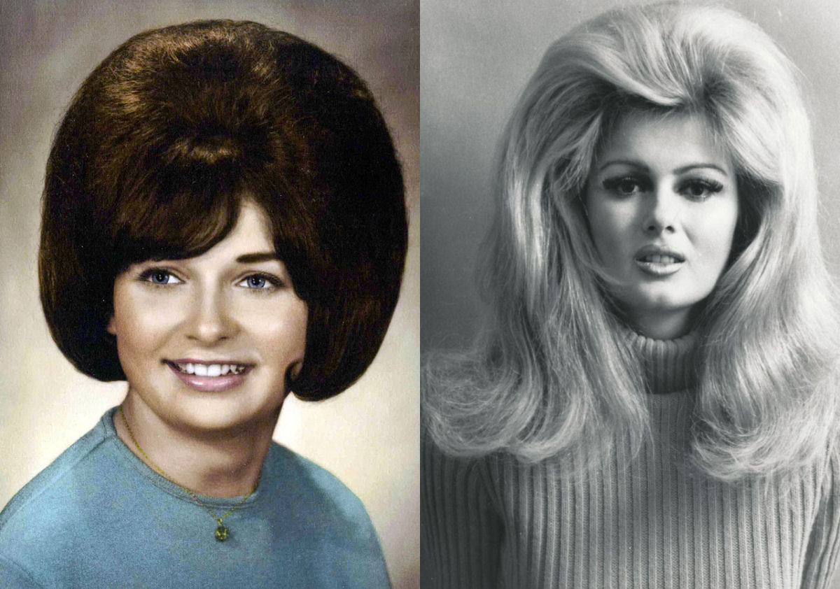 cabelo feminino anos 60 70