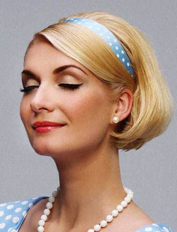 cabelo feminino estilo anos 60