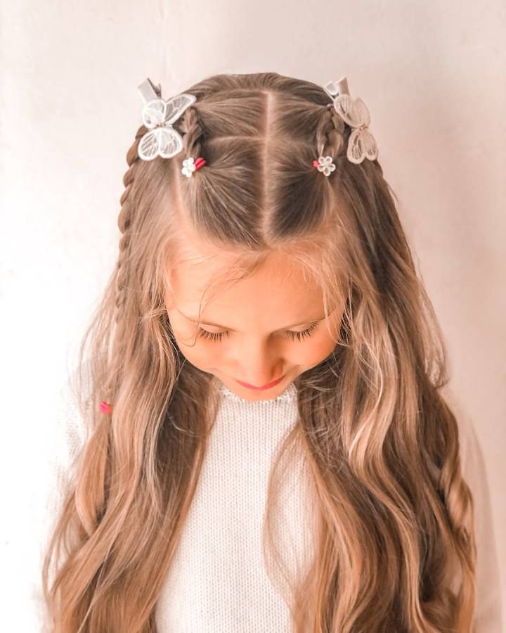 cabelo feminino infantil penteado