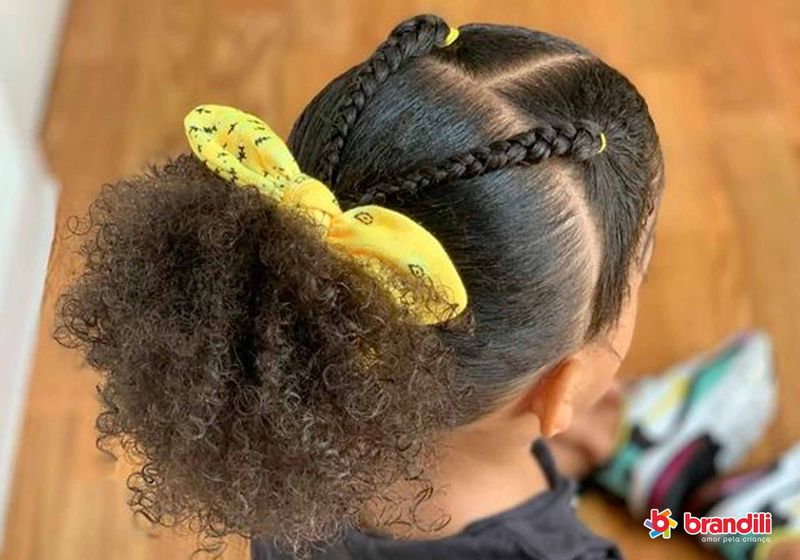 cabelo feminino infantil penteado