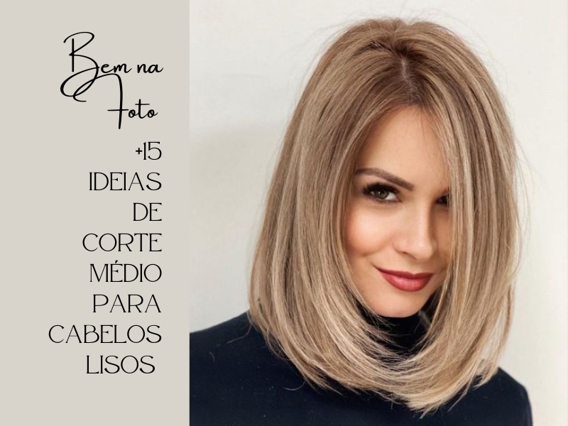 Franja Cortininha: O Charme Retrô que Transforma Seu Visual de Cabelo Médio Liso